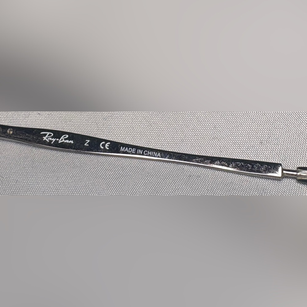 Ray-Ban Silver Rimless Rectangular Glasses - image 5